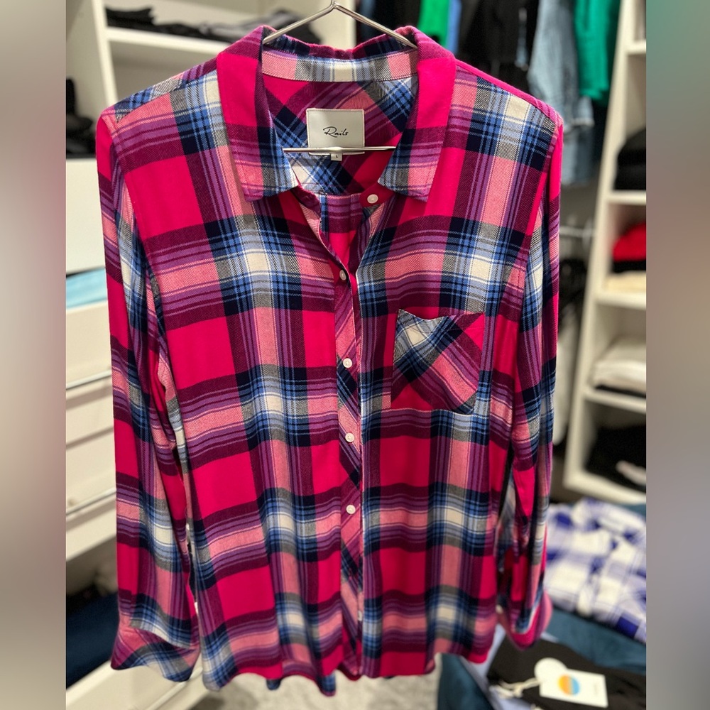 Rails flannel shirt - size L